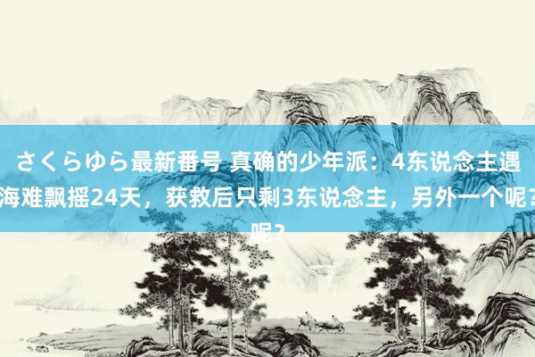 さくらゆら最新番号 真确的少年派：4东说念主遇海难飘摇24天，获救后只剩3东说念主，另外一个呢？