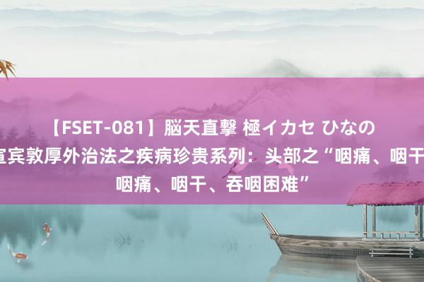 【FSET-081】脳天直撃 極イカセ ひなの 【通盘学】宣宾敦厚外治法之疾病珍贵系列：头部之“咽痛、咽干、吞咽困难”