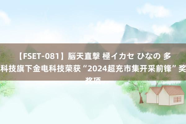 【FSET-081】脳天直撃 極イカセ ひなの 多伦科技旗下金电科技荣获“2024超充市集开采前锋”奖项